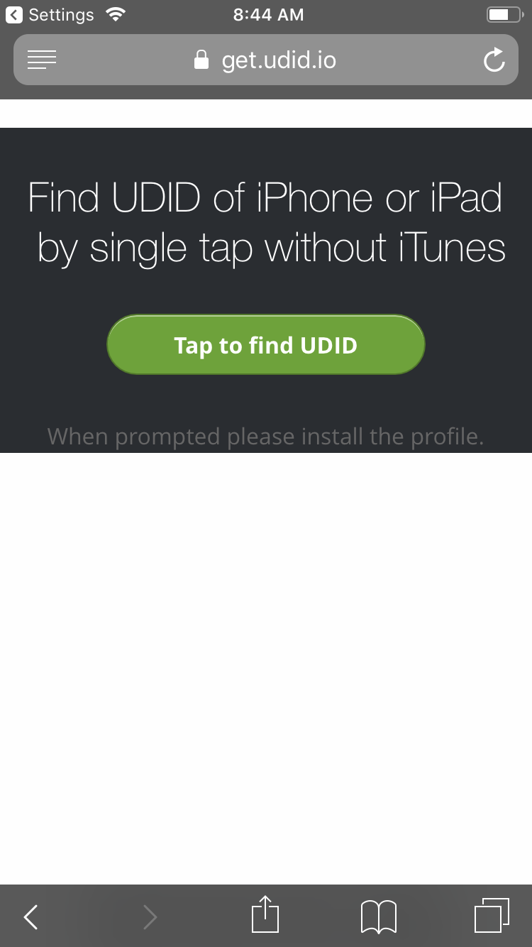 UDID by using of your get.udid.io UDID by using of your get.udid.io