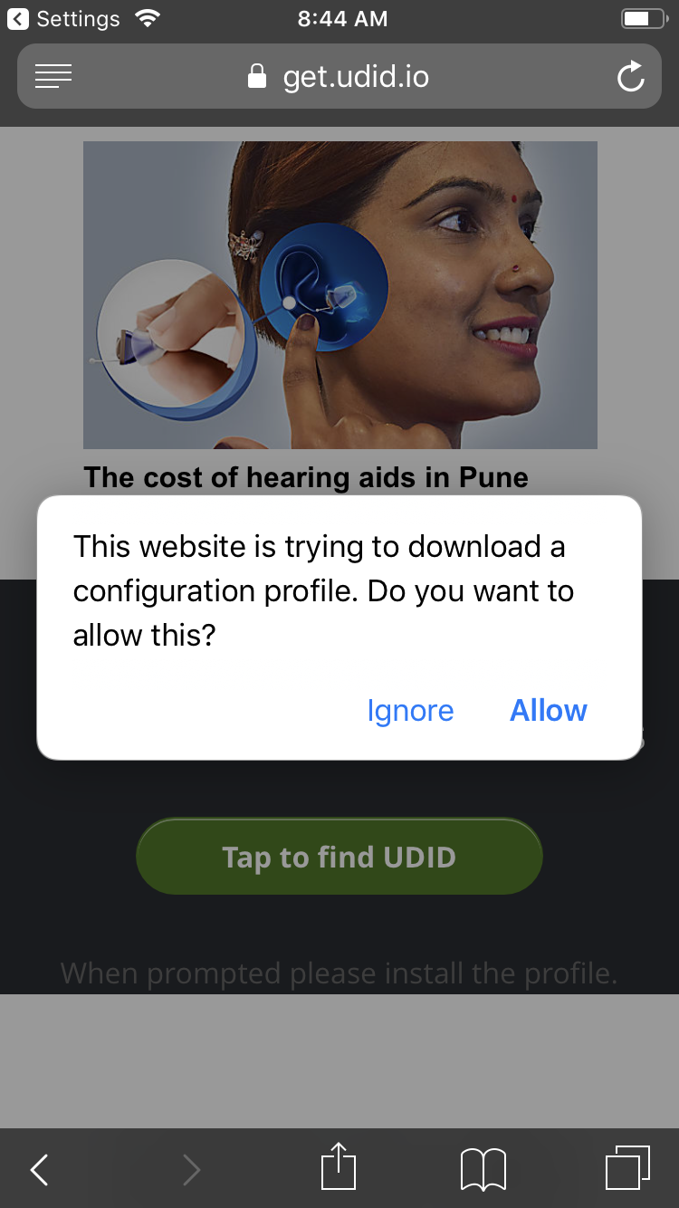 UDID by using of your get.udid.io UDID by using of your get.udid.io