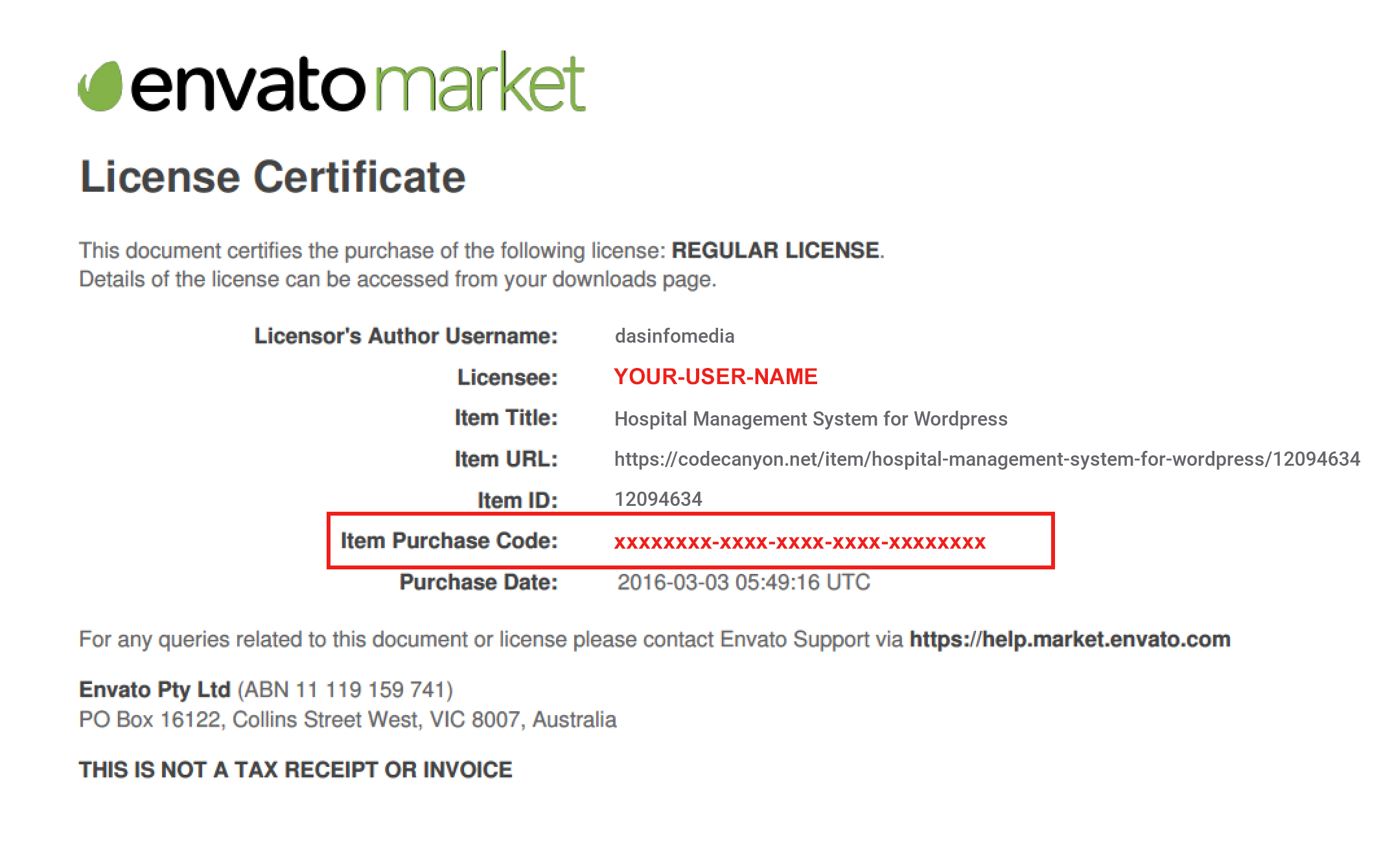 Find Codecanyon Purchase Key